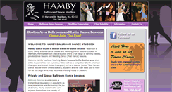 Desktop Screenshot of hambyballroomdance.com